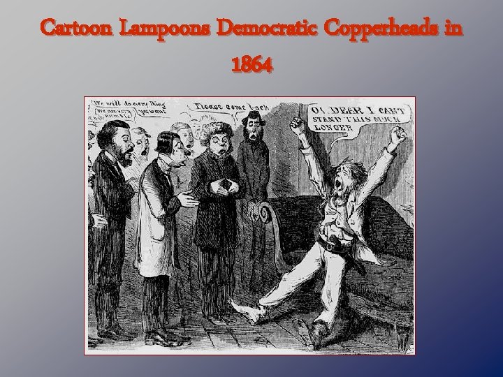Cartoon Lampoons Democratic Copperheads in 1864 