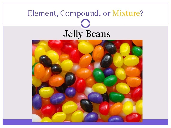 Element, Compound, or Mixture? Jelly Beans 