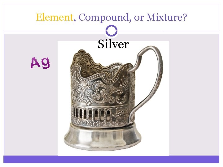 Element, Compound, or Mixture? Silver 