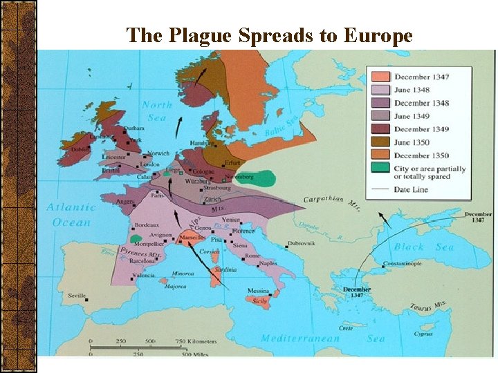 The Plague Spreads to Europe 