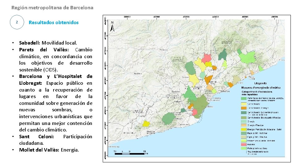 Región metropolitana de Barcelona 2 Resultados obtenidos • Sabadell: Movilidad local. • Parets del