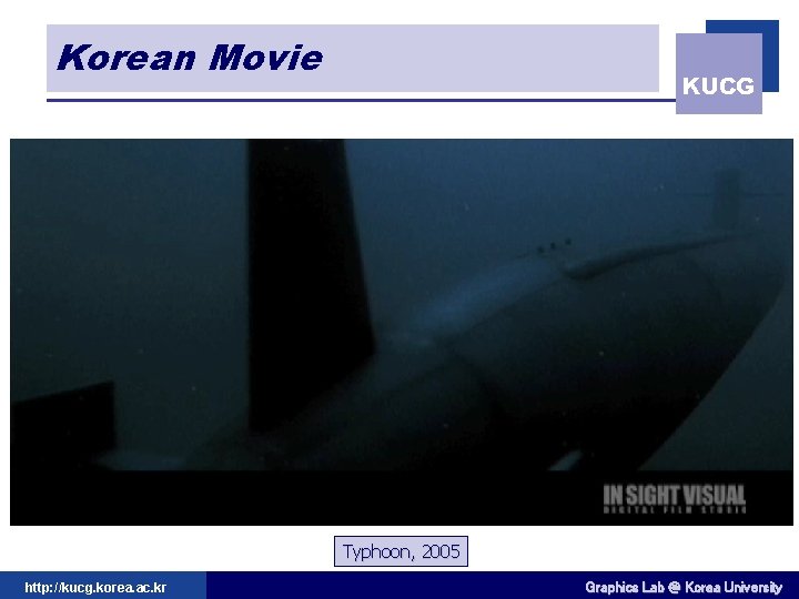 Korean Movie KUCG Typhoon, 2005 http: //kucg. korea. ac. kr Graphics Lab @ Korea