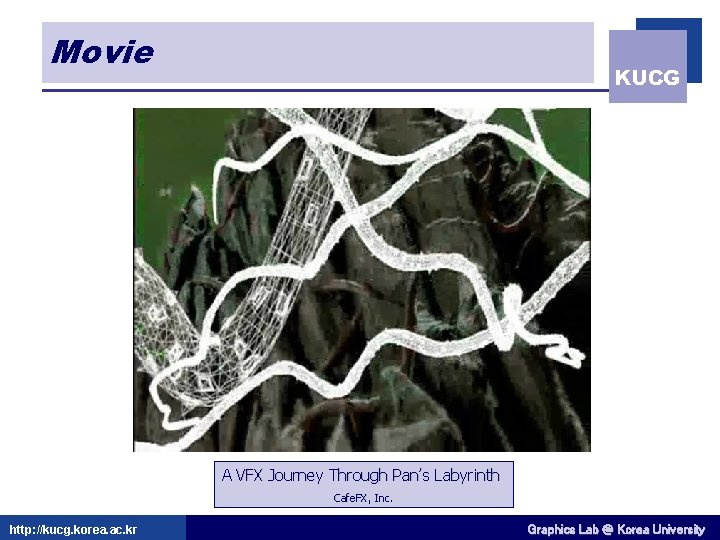 Movie KUCG A VFX Journey Through Pan’s Labyrinth "Geri's Game. " Cafe. FX, (c)