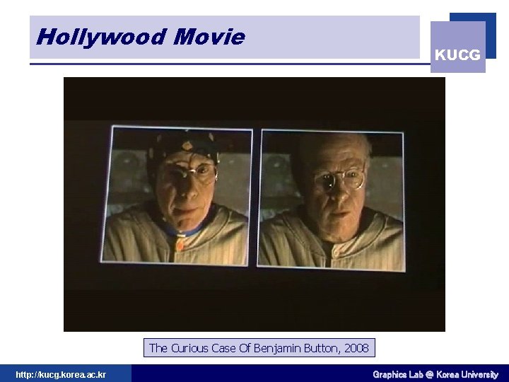 Hollywood Movie KUCG The Curious Case Of Benjamin Button, 2008 http: //kucg. korea. ac.