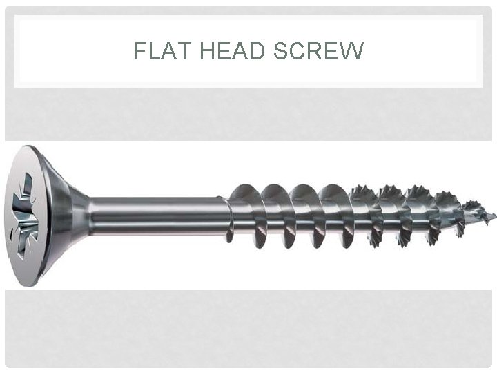 FLAT HEAD SCREW 