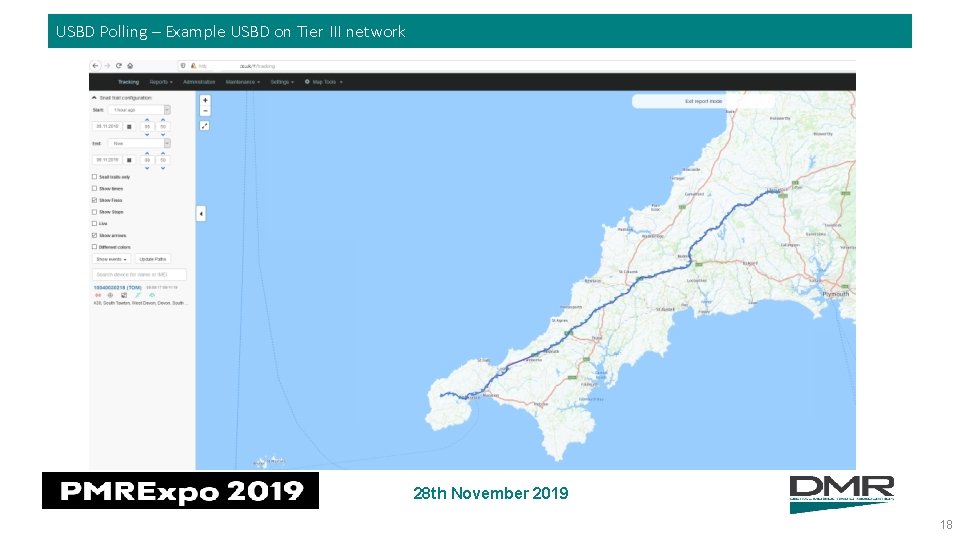 USBD Polling – Example USBD on Tier III network 28 th November 2019 18