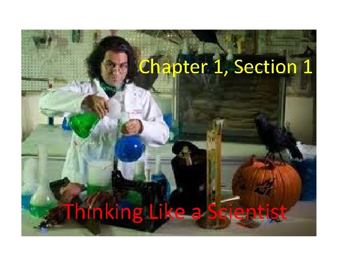 Chapter 1, Section 1 Thinking Like a Scientist 