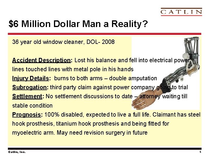 $6 Million Dollar Man a Reality? 36 year old window cleaner, DOL- 2008 Accident