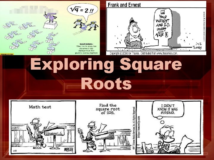 Exploring Square Roots 