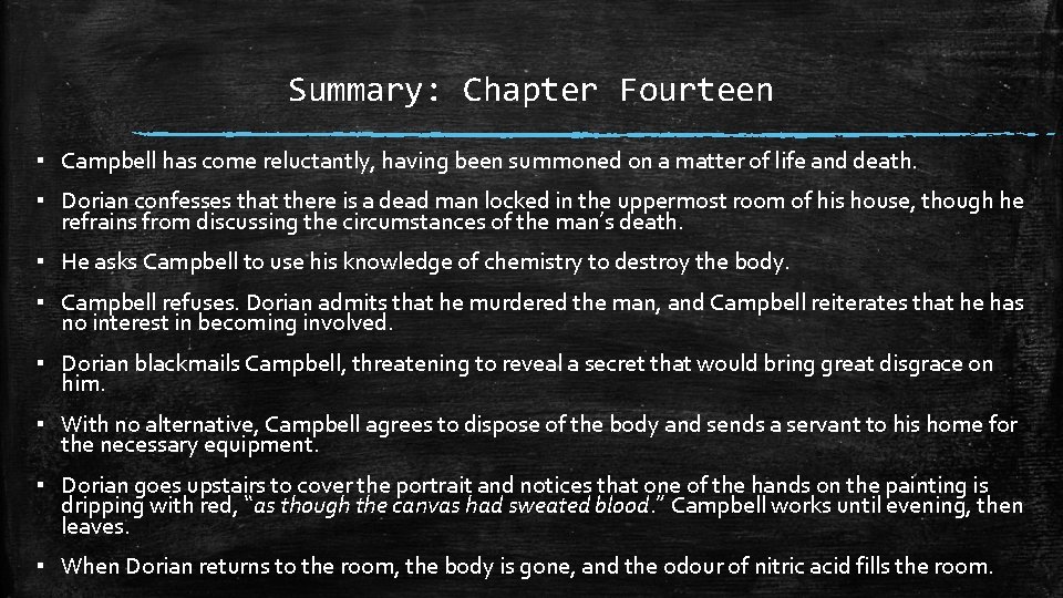 Summary: Chapter Fourteen ▪ Campbell has come reluctantly, having been summoned on a matter Summary: Chapter Fourteen ▪ Campbell has come reluctantly, having been summoned on a matter