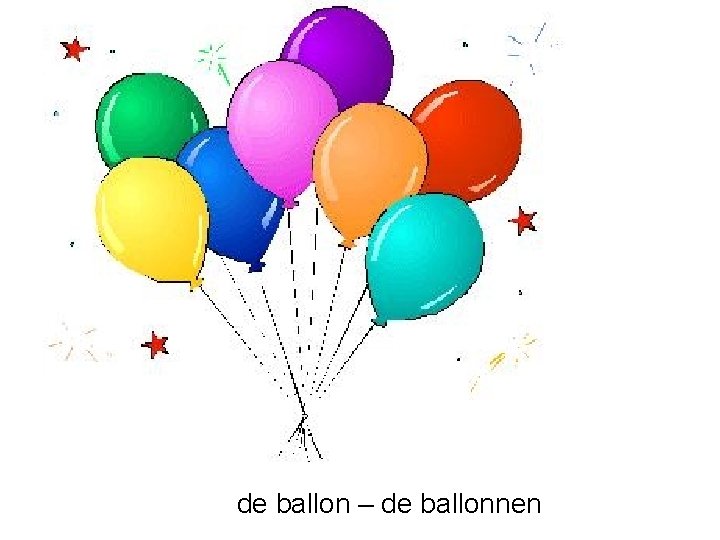 de ballon – de ballonnen 