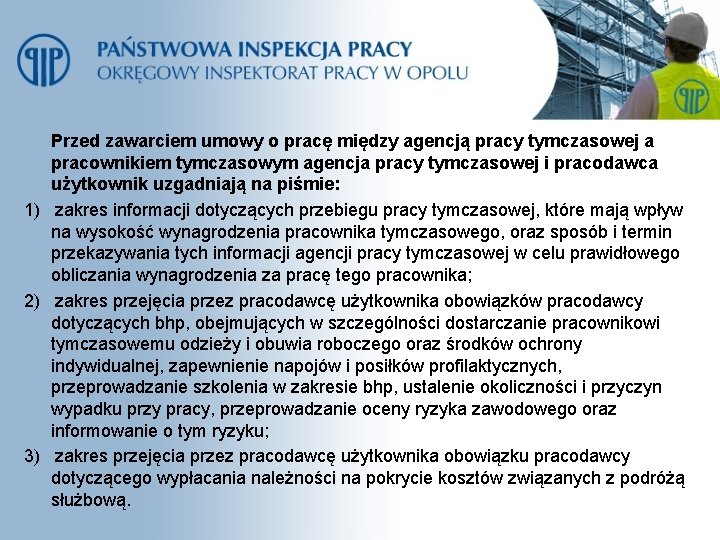 Przed zawarciem umowy o pracę między agencją pracy tymczasowej a pracownikiem tymczasowym agencja pracy