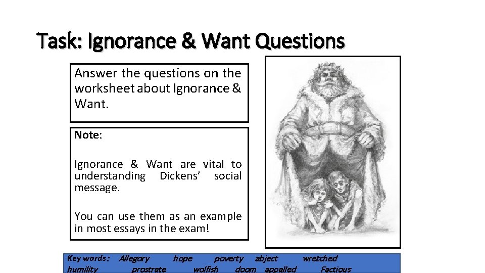 Task: Ignorance & Want Questions Answer the questions on the worksheet about Ignorance &