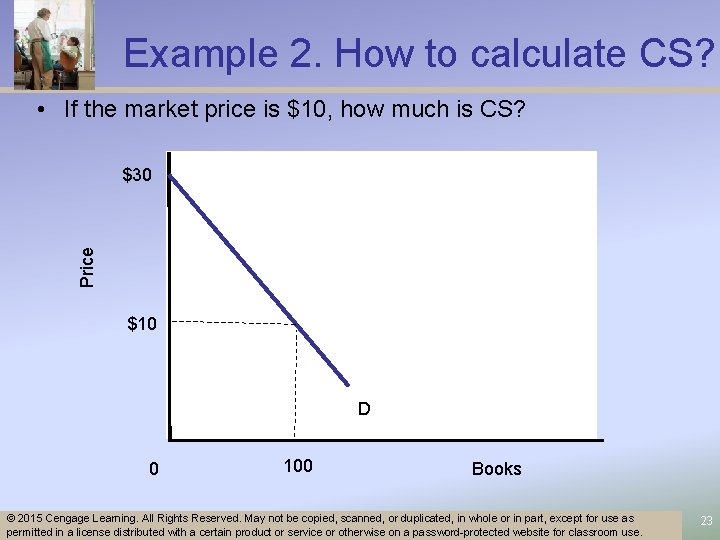 Example 2. How to calculate CS? • If the market price is $10, how