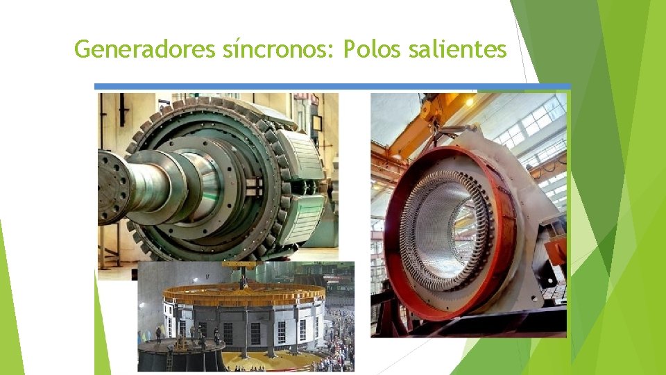 Generadores síncronos: Polos salientes 