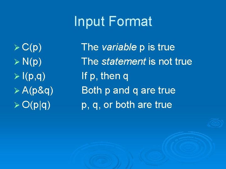 Logic Deduction System Casey Schu Write A Program