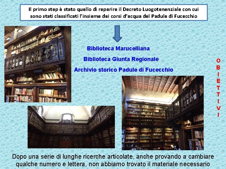 Il primo step è stato quello di reperire il Decreto Luogotenenziale con cui sono