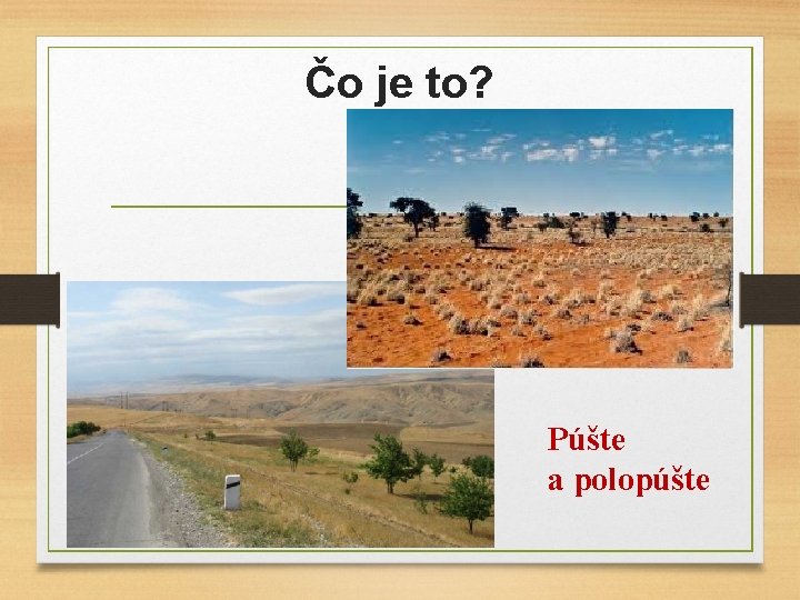 Čo je to? Púšte a polopúšte 