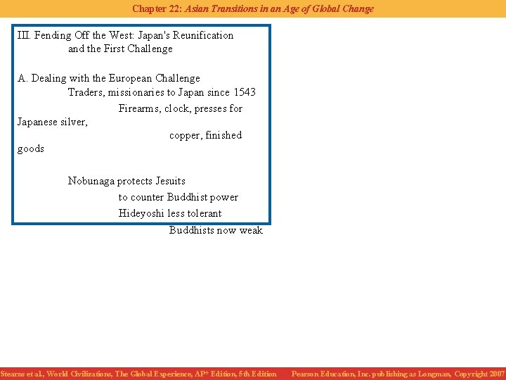 Chapter 22: Asian Transitions in an Age of Global Change III. Fending Off the