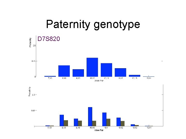 Paternity genotype D 7 S 820 