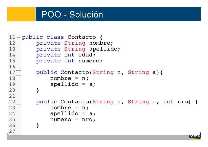 POO - Solución Ejercicio POO 