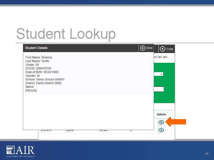 Student Lookup 14 Student Lookup 14