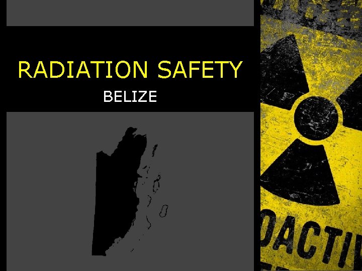 RADIATION SAFETY BELIZE 