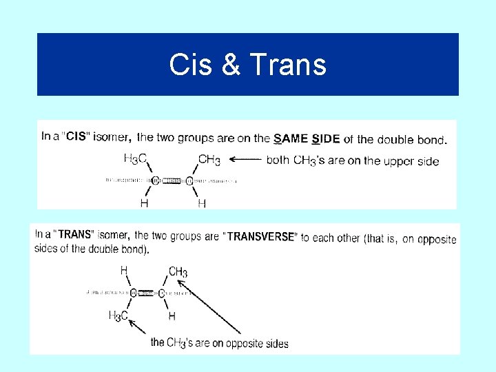 Cis & Trans 