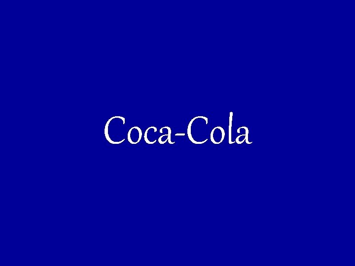 Coca-Cola 