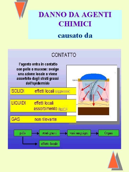 DANNO DA AGENTI CHIMICI causato da 