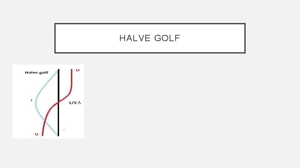 HALVE GOLF 