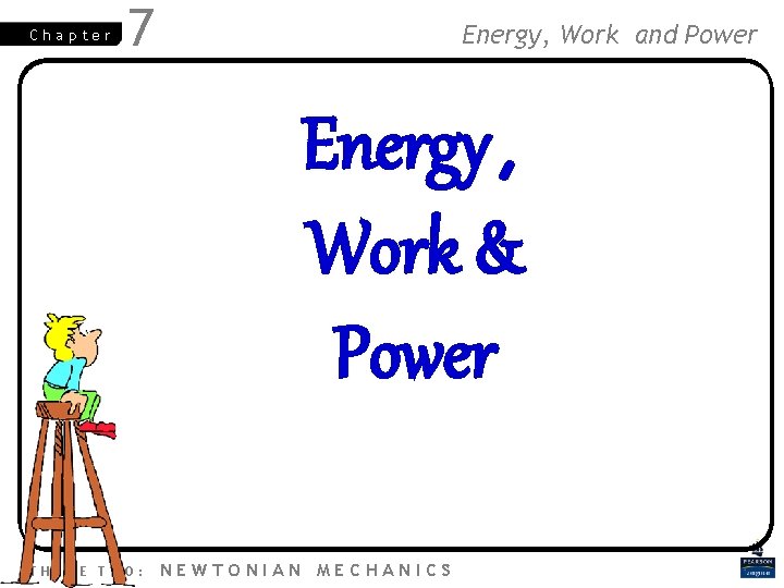 Chapter 7 Energy, Work and Power Energy, Work & Power THEME TWO: NEWTONIAN MECHANICS