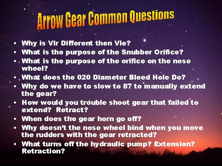  • Why is Vlr Different then Vle? • What is the purpose of