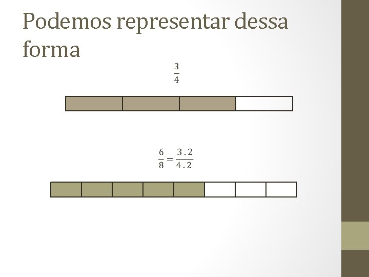 Podemos representar dessa forma 