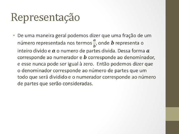 Representação • 