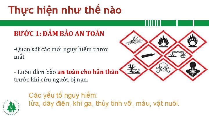 Thực hiện như thế nào BƯỚC 1: ĐẢM BẢO AN TOÀN -Quan sát các