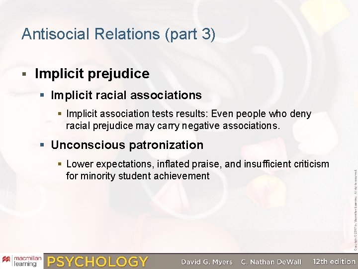 Antisocial Relations (part 3) § Implicit prejudice § Implicit racial associations § Implicit association