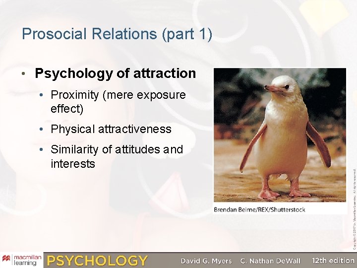 Prosocial Relations (part 1) • Psychology of attraction • Proximity (mere exposure effect) •