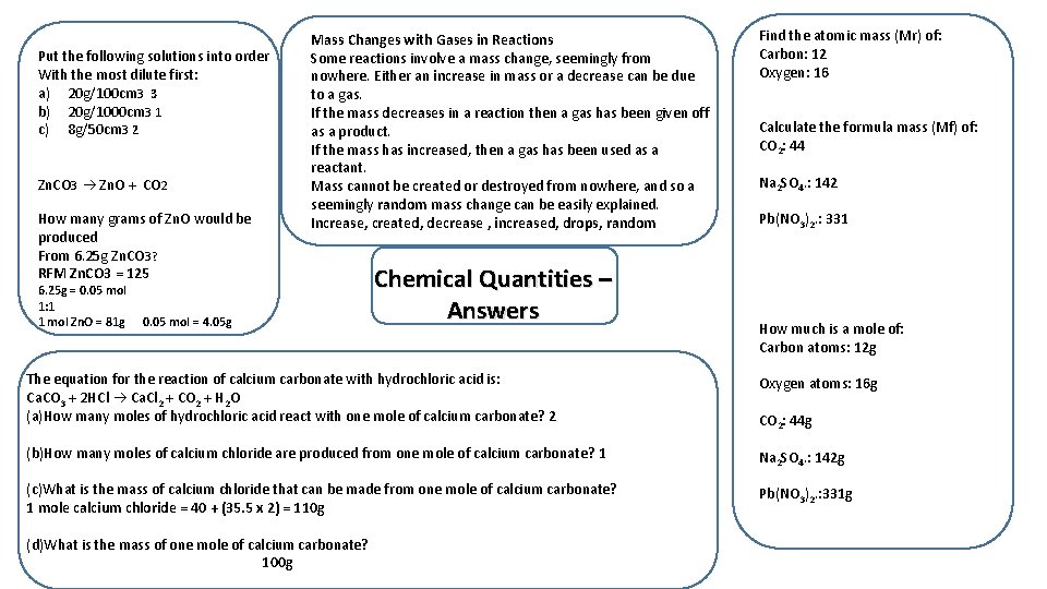 Put the following solutions into order With the most dilute first: a) 20 g/100 Put the following solutions into order With the most dilute first: a) 20 g/100