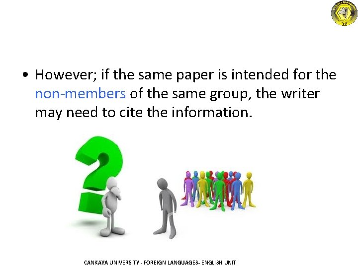  • However; if the same paper is intended for the non-members of the