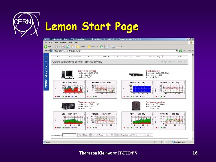 Lemon Start Page Thorsten Kleinwort IT/FIO/FS 16 