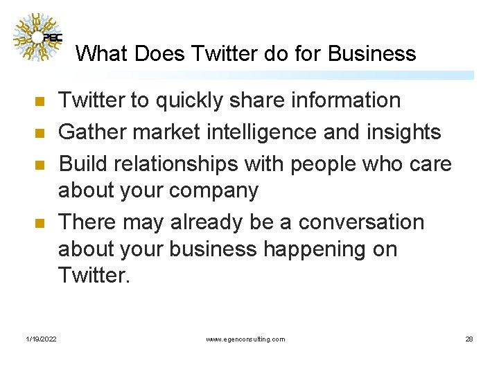 What Does Twitter do for Business n n 1/19/2022 Twitter to quickly share information