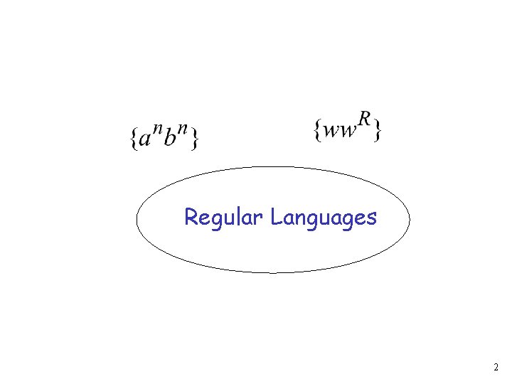 Regular Languages 2 