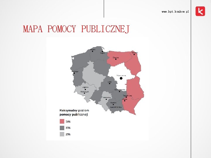 www. kpt. krakow. pl MAPA POMOCY PUBLICZNEJ 