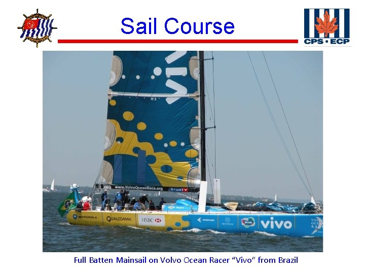 ® Sail Course Full Batten Mainsail on Volvo Ocean Racer “Vivo” from Brazil 