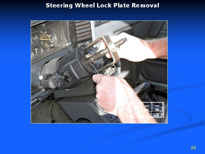Steering Wheel Lock Plate Removal 25 