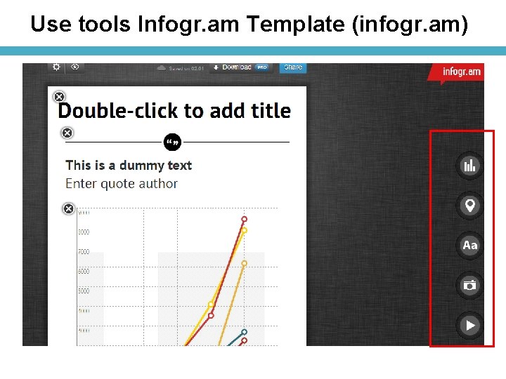 Use tools Infogr. am Template (infogr. am) 