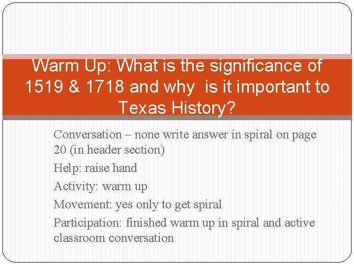 1519 Sign Warm Up What is the significance of 1519