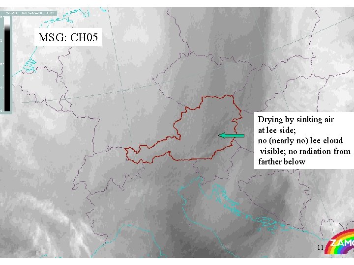 MSG: CH 05 Drying by sinking air at lee side; no (nearly no) lee