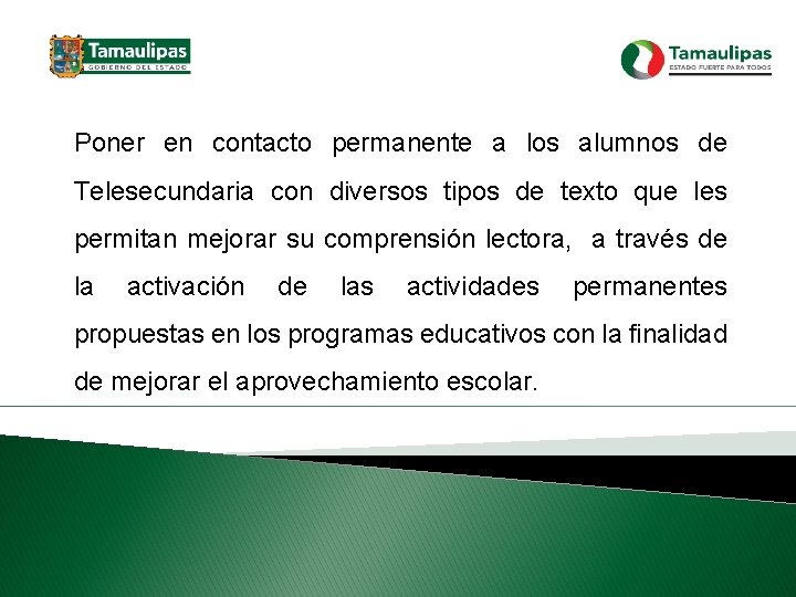 Poner en contacto permanente a los alumnos de Telesecundaria con diversos tipos de texto